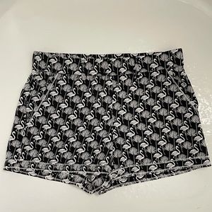 Loft flamingo print shorts